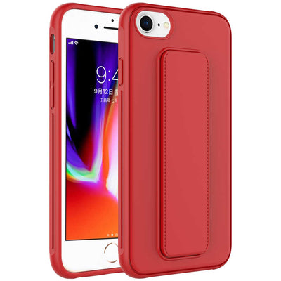 Apple iPhone SE 2020 Kılıf Zore Qstand Kapak Lacivert