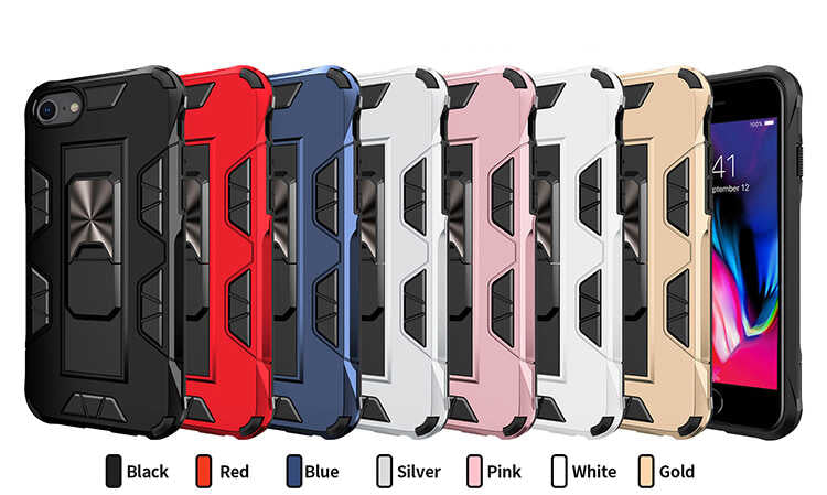 Apple iPhone SE 2020 Kılıf Zore Volve Kapak Siyah