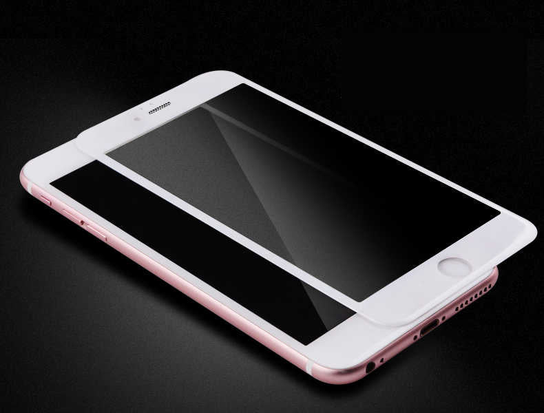Apple iPhone SE 2020 Zore Anti-Dust Mat Privacy Temperli Ekran Koruyucu Beyaz