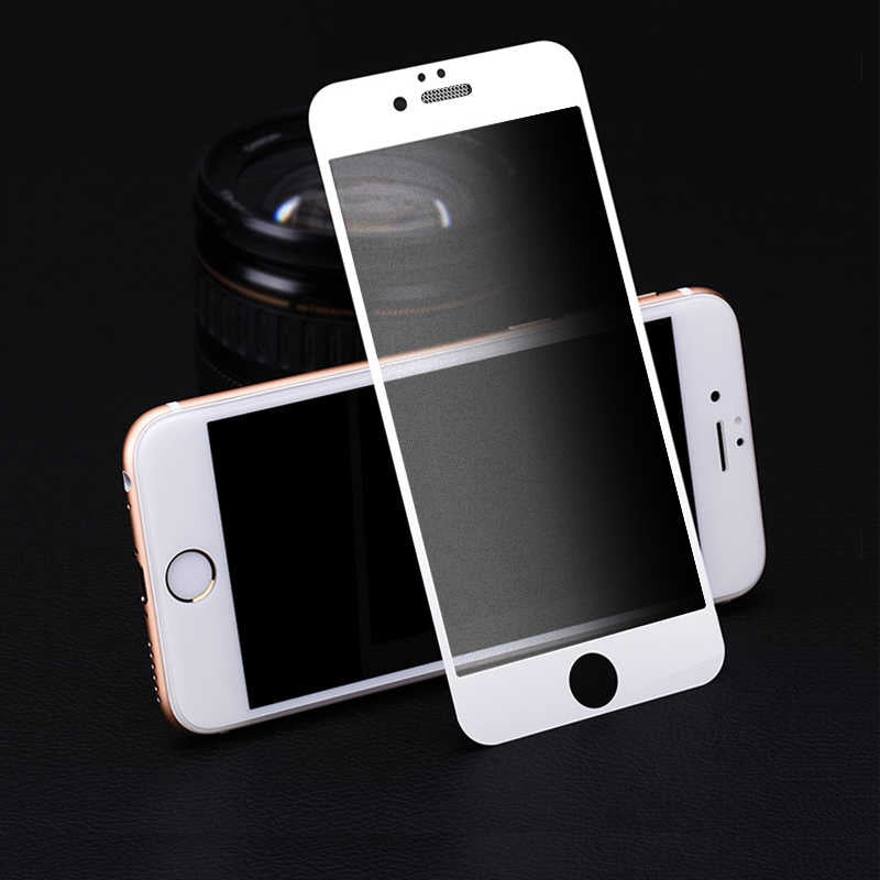 Apple iPhone SE 2020 Zore Anti-Dust Mat Privacy Temperli Ekran Koruyucu Siyah