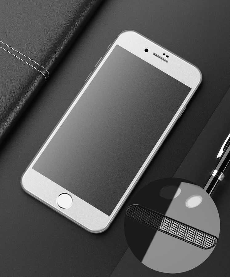 Apple iPhone SE 2020 Zore Anti-Dust Mat Privacy Temperli Ekran Koruyucu Siyah