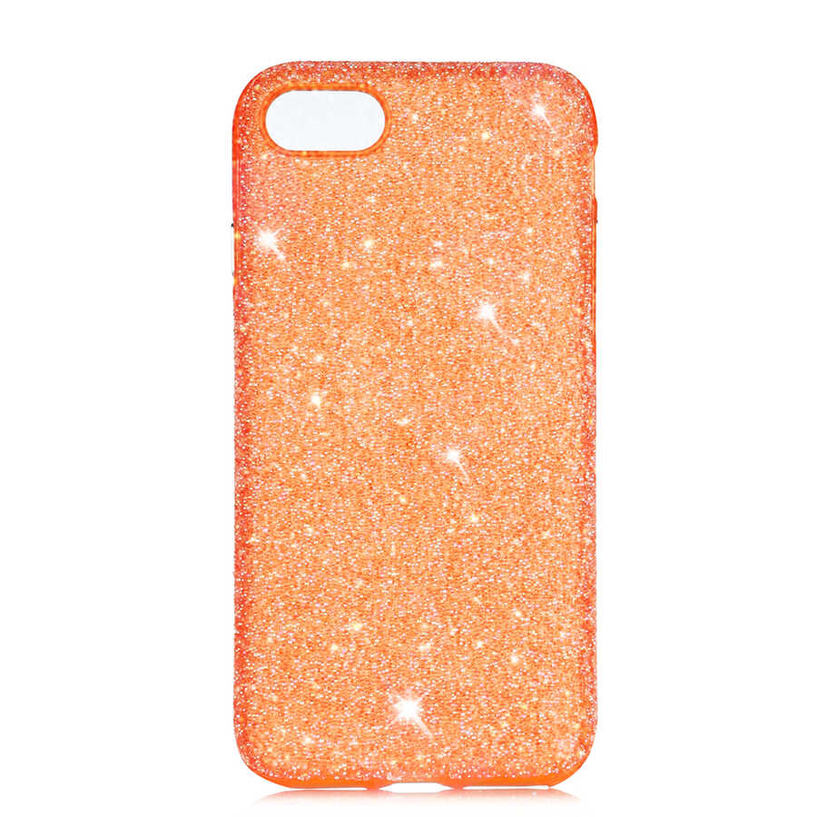 Apple iPhone SE 2022 Kılıf Zore Eni Kapak Turuncu