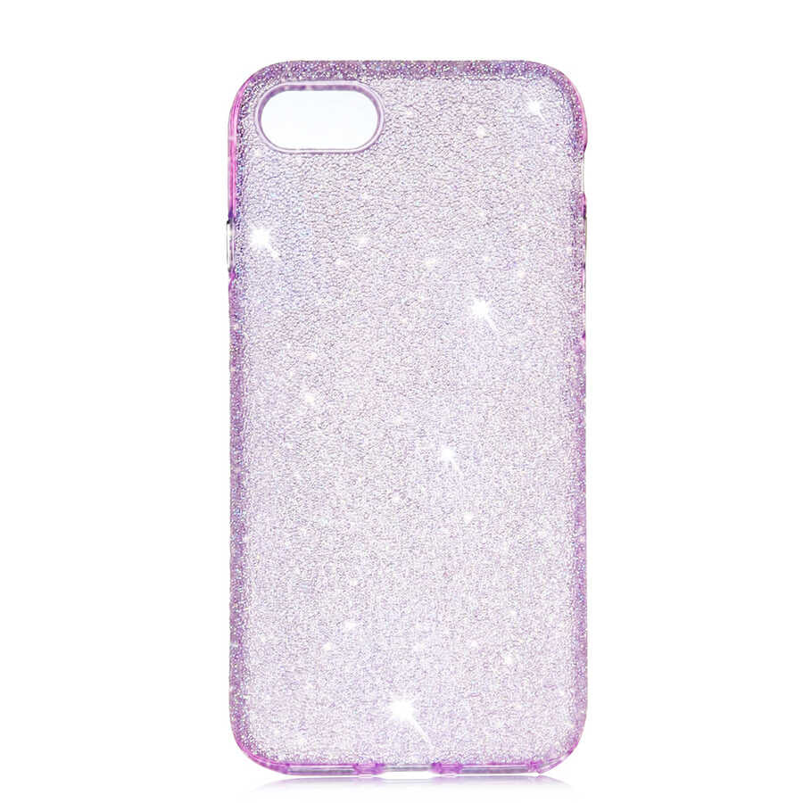 Apple iPhone SE 2022 Kılıf Zore Eni Kapak Mor