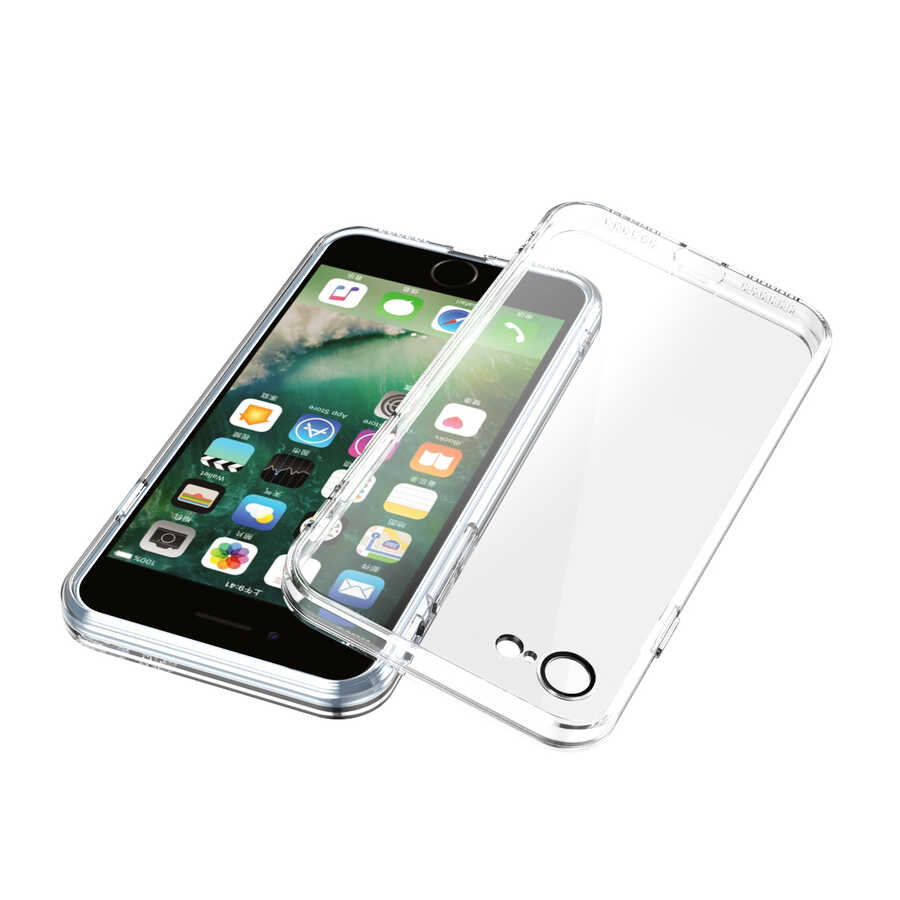 Apple iPhone SE 2022 Kılıf Zore Fizy Kapak Renksiz