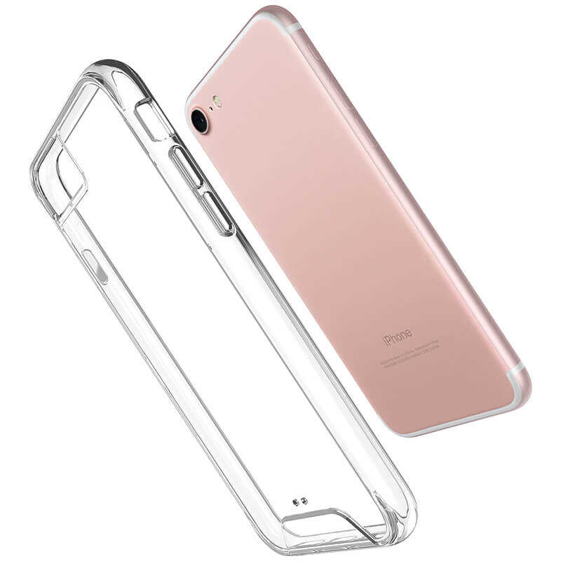 Apple iPhone SE 2022 Kılıf Zore Gard Silikon Renksiz