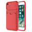 Apple iPhone SE 2022 Kılıf Zore Kartix Kapak Kırmızı