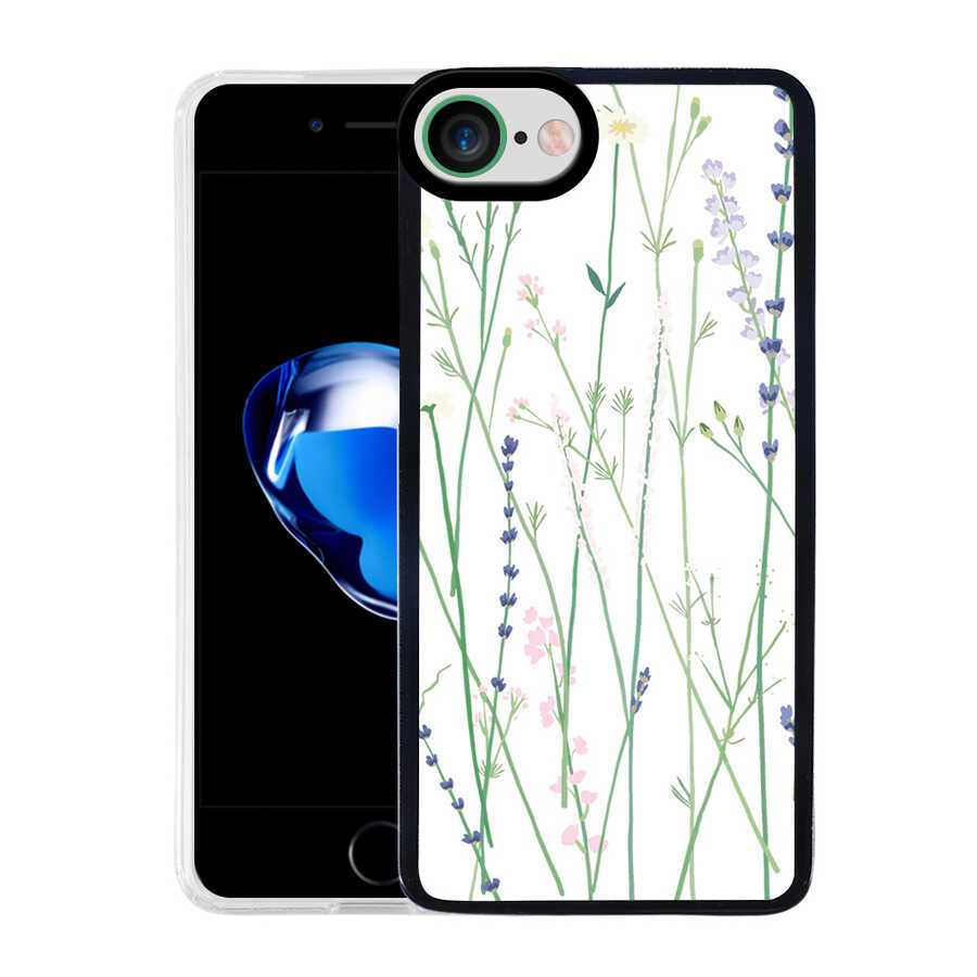Apple iPhone SE 2022 Kılıf Zore M-Fit Desenli Kapak Butterfly No3