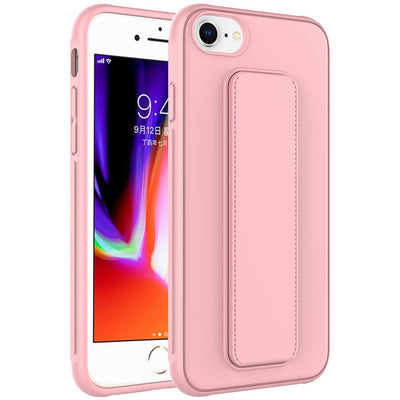 Apple iPhone SE 2022 Kılıf Zore Qstand Kapak Lila