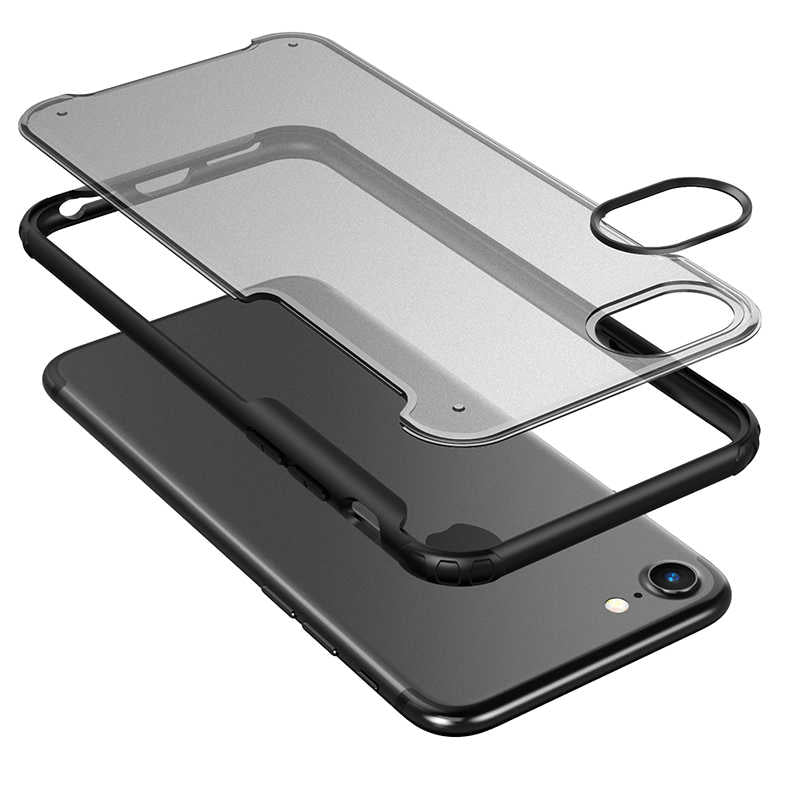 Apple iPhone SE 2022 Kılıf Zore Volks Kapak Siyah