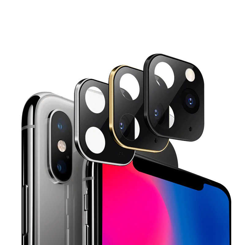 Apple iPhone X CP-03 Zore iPhone 11 Pro Max Kamera Lens Dönüştürücü Gold