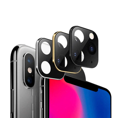 Apple iPhone X CP-03 Zore iPhone 11 Pro Max Kamera Lens Dönüştürücü Gold