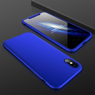 Apple iPhone X Kılıf Zore Ays Kapak Lacivert