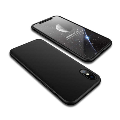 Apple iPhone X Kılıf Zore Ays Kapak Siyah