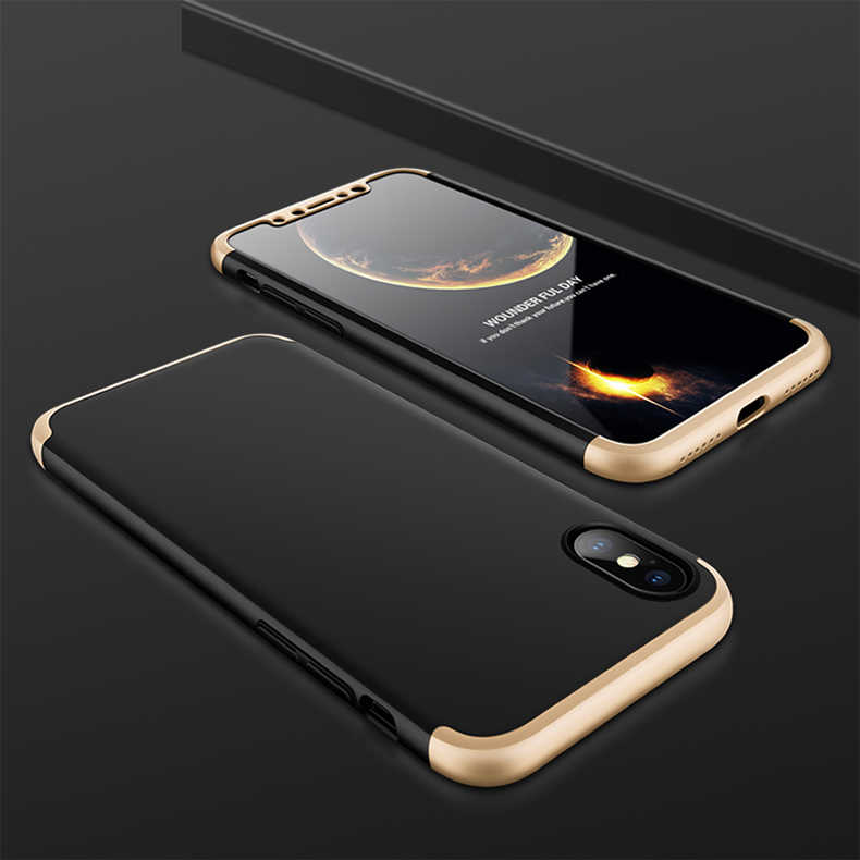 Apple iPhone X Kılıf Zore Ays Kapak Kırmızı