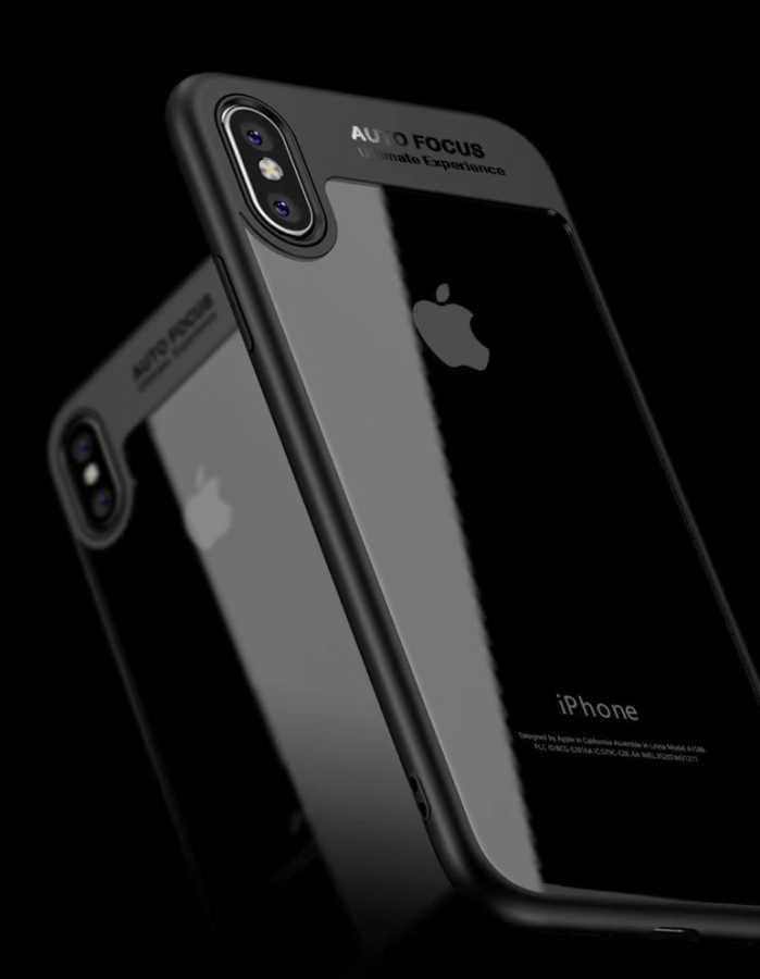 Apple iPhone X Kılıf Zore Buttom Kapak Mavi
