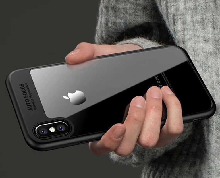 Apple iPhone X Kılıf Zore Buttom Kapak Mavi