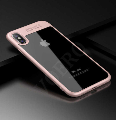 Apple iPhone X Kılıf Zore Buttom Kapak Pembe