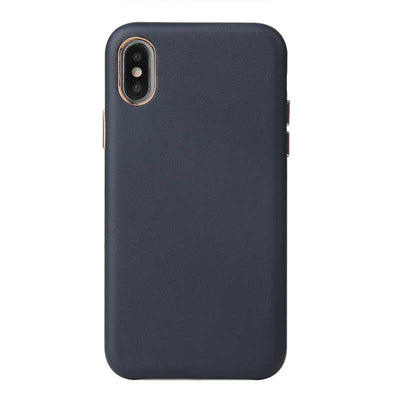 Apple iPhone X Kılıf Zore Eyzi Kapak Lacivert