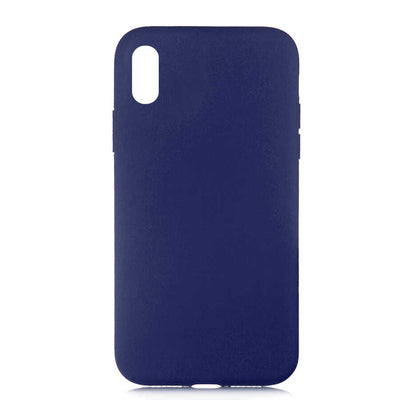 Apple iPhone X Kılıf Zore LSR Lansman Kapak Mavi