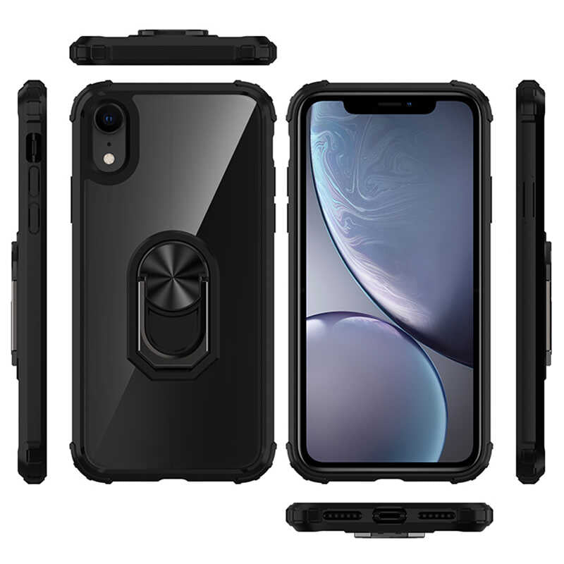 Apple iPhone XR 6.1 Kılıf Zore Mola Kapak Siyah