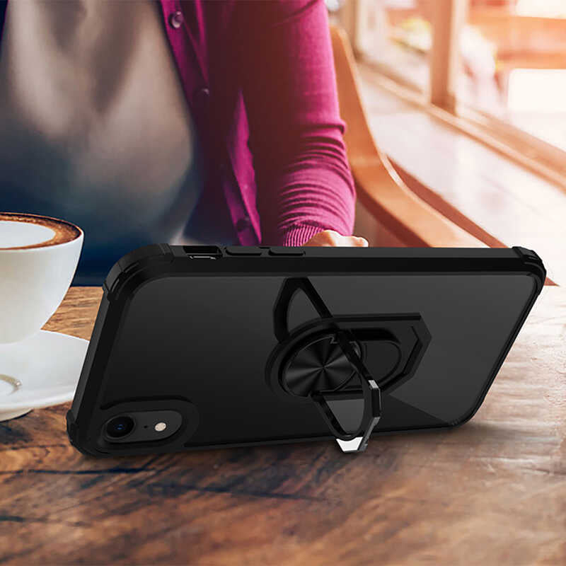 Apple iPhone XR 6.1 Kılıf Zore Mola Kapak Siyah