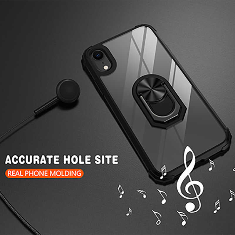 Apple iPhone XR 6.1 Kılıf Zore Mola Kapak Siyah