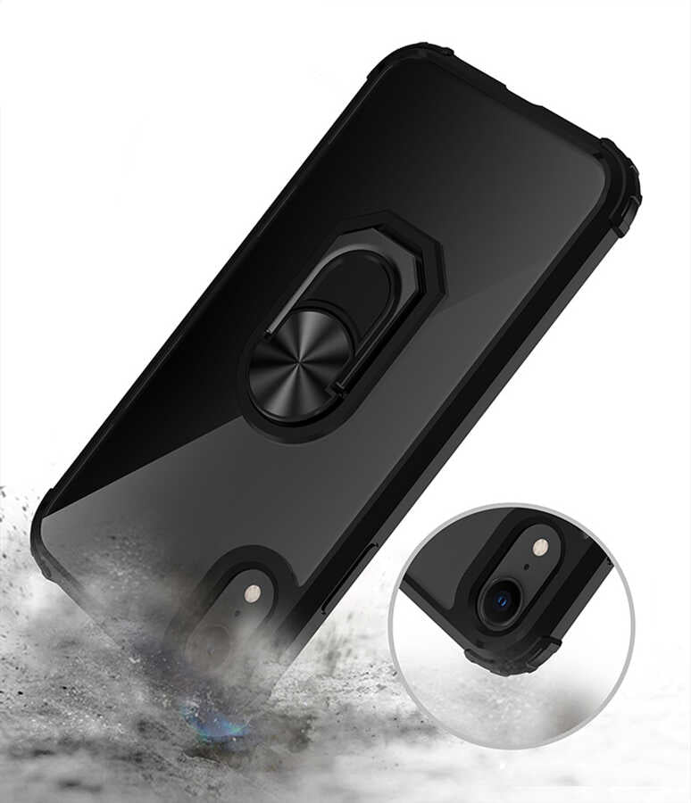 Apple iPhone XR 6.1 Kılıf Zore Mola Kapak Siyah