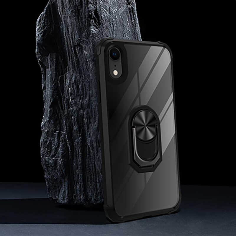 Apple iPhone XR 6.1 Kılıf Zore Mola Kapak Siyah