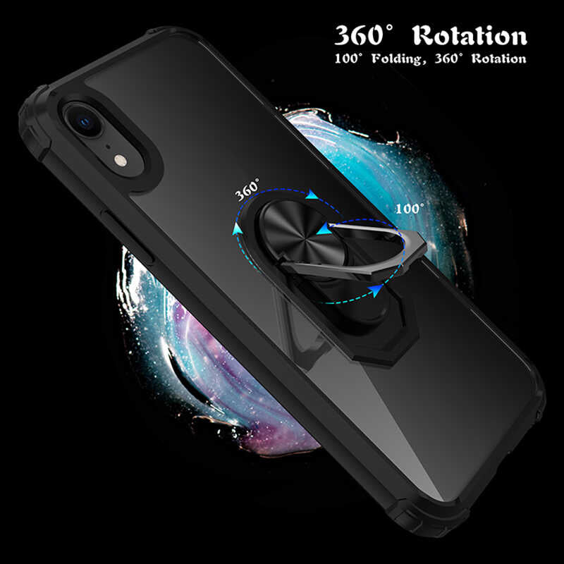 Apple iPhone XR 6.1 Kılıf Zore Mola Kapak Siyah