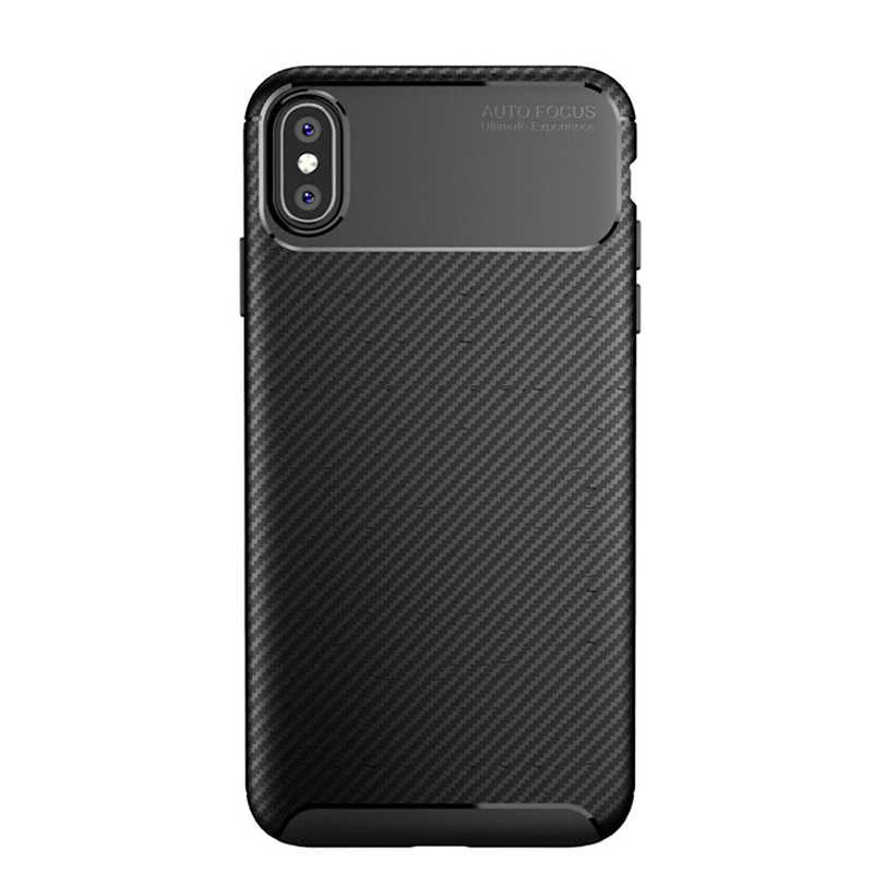 Apple iPhone X Kılıf Zore Negro Silikon Kapak Kahverengi