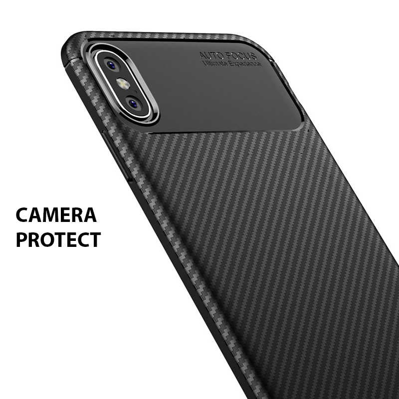 Apple iPhone X Kılıf Zore Negro Silikon Kapak Lacivert