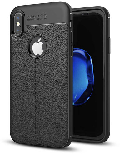 Apple iPhone X Kılıf Zore Niss Silikon Kapak Siyah