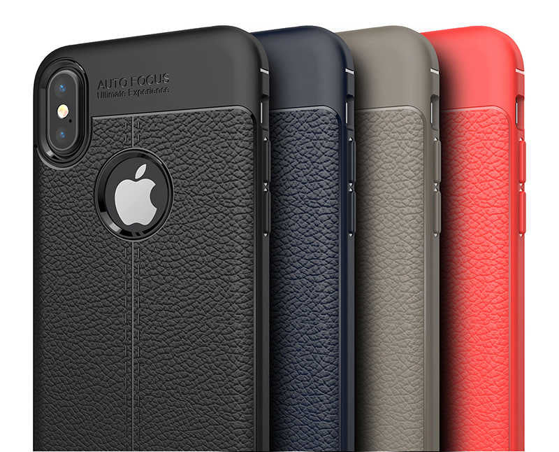 Apple iPhone X Kılıf Zore Niss Silikon Kapak Kırmızı