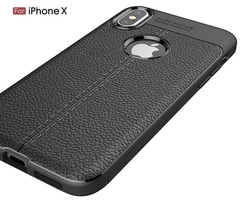 Apple iPhone X Kılıf Zore Niss Silikon Kapak Kırmızı