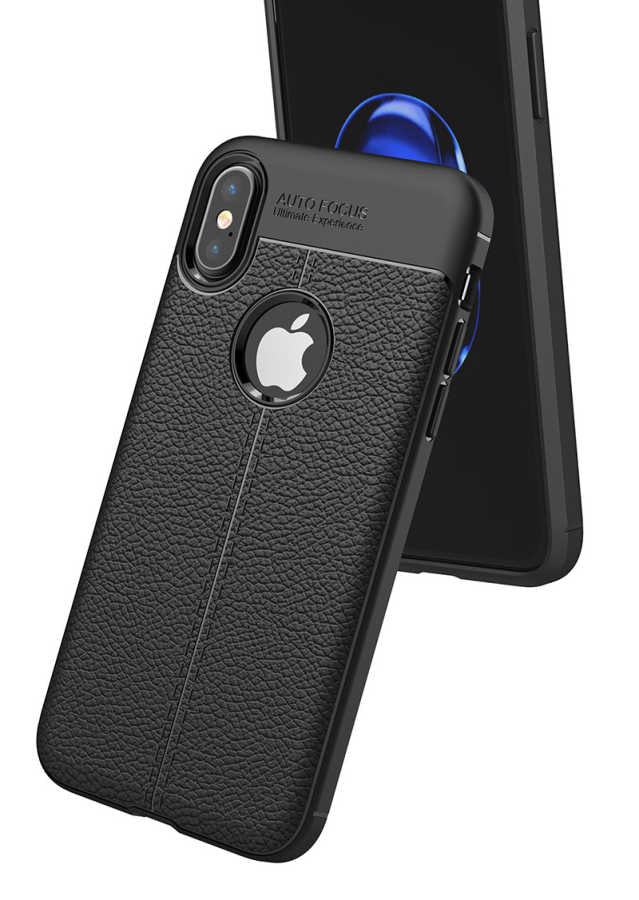 Apple iPhone X Kılıf Zore Niss Silikon Kapak Kırmızı