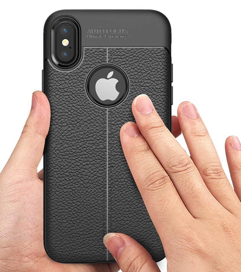 Apple iPhone X Kılıf Zore Niss Silikon Kapak Kırmızı