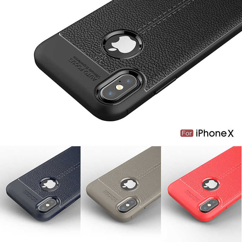 Apple iPhone X Kılıf Zore Niss Silikon Kapak Kırmızı