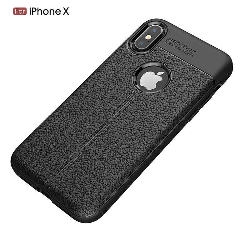Apple iPhone X Kılıf Zore Niss Silikon Kapak Lacivert