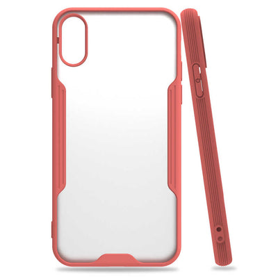 Apple iPhone X Kılıf Zore Parfe Kapak Pembe