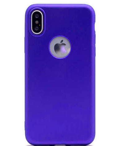 Apple iPhone X Kılıf Zore Premier Silikon Kapak Saks Mavi