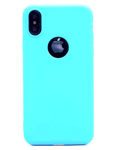 Apple iPhone X Kılıf Zore Premier Silikon Kapak Turkuaz