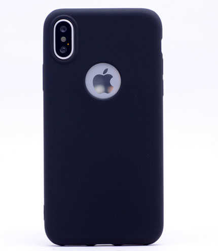 Apple iPhone X Kılıf Zore Premier Silikon Kapak Siyah
