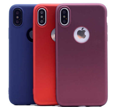 Apple iPhone X Kılıf Zore Premier Silikon Kapak Gold
