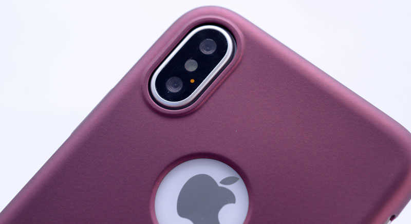 Apple iPhone X Kılıf Zore Premier Silikon Kapak Gold