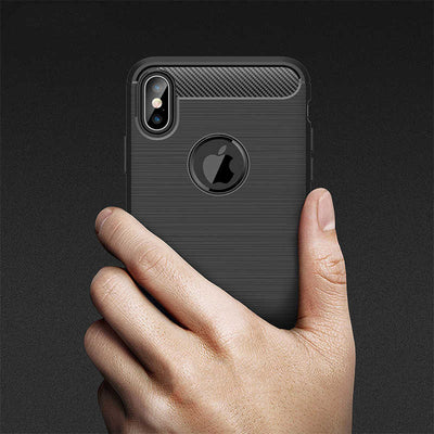 Apple iPhone X Kılıf Zore Room Silikon Kapak Siyah