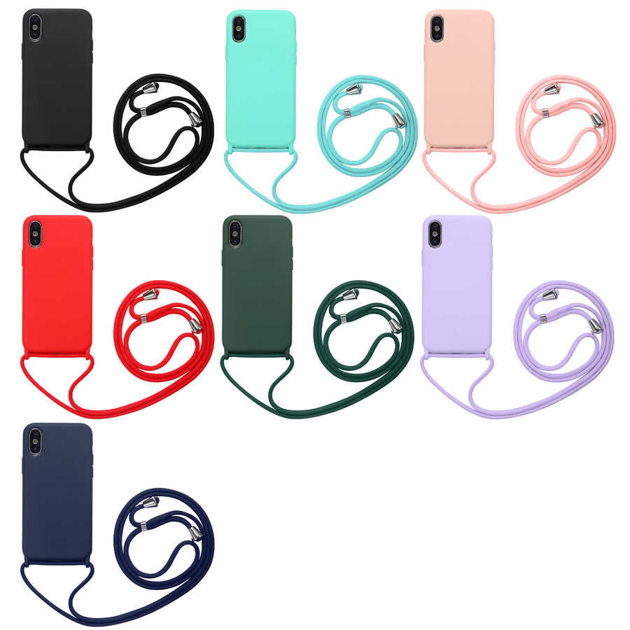 Apple iPhone X Kılıf Zore Ropi Kapak Siyah