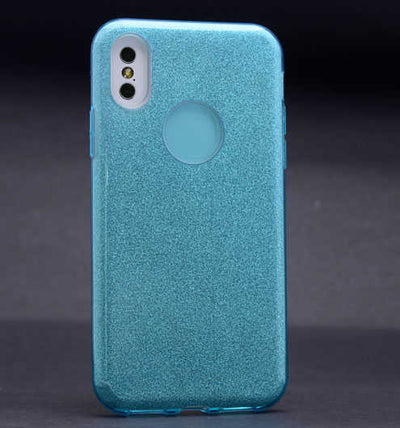 Apple iPhone X Kılıf Zore Shining Silikon Gold