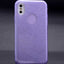 Apple iPhone X Kılıf Zore Shining Silikon Mor