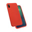 Apple iPhone X Kılıf Zore Silk Silikon Kırmızı