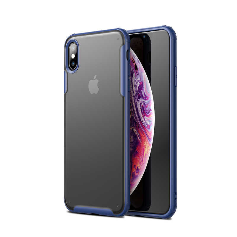 Apple iPhone X Kılıf Zore Volks Kapak Lacivert